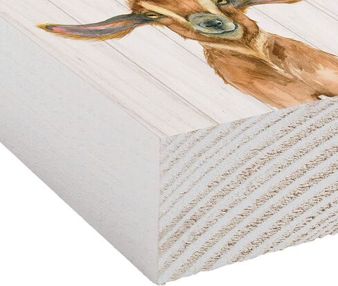 ب. Graham Dunn Relax I've Goat This Cream 5 x 4 الصنوبر الخشب المزخرف سطح الطاولة لوحة in Kuwait