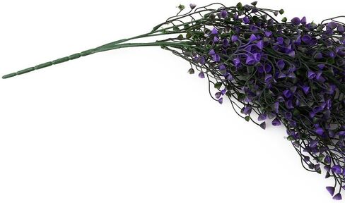 G-Tree 2 Pcs Artificial Ivy Flowers Fake Greenery Plants for Garden Wall Decor, Purple in Kuwait