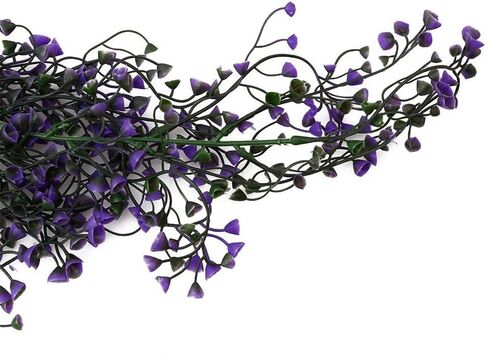 G-Tree 2 Pcs Artificial Ivy Flowers Fake Greenery Plants for Garden Wall Decor, Purple in Kuwait