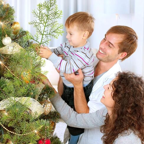 Artificial Cedar Sprigs Faux Cedar Spray Branches Cedar Twig Stems Sprigs Picks Plastic Greenery Ceder Pine Stems Christmas DIY Accessories for Holiday, 11.8 x 7.1 Inch (Fresh Style, 40 Pieces) in Saudi Arabia