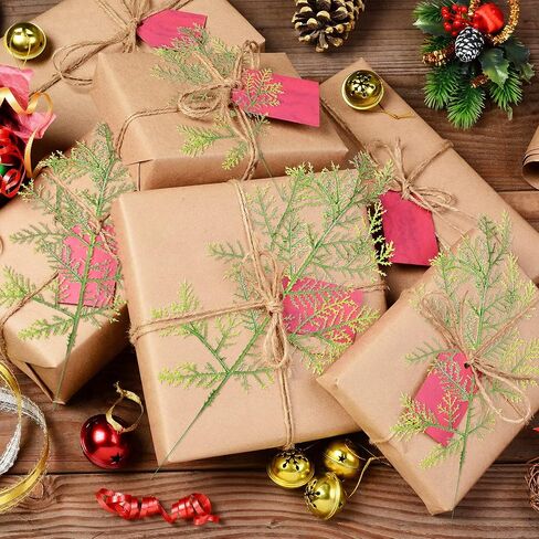 Artificial Cedar Sprigs Faux Cedar Spray Branches Cedar Twig Stems Sprigs Picks Plastic Greenery Ceder Pine Stems Christmas DIY Accessories for Holiday, 11.8 x 7.1 Inch (Fresh Style, 40 Pieces) in Saudi Arabia