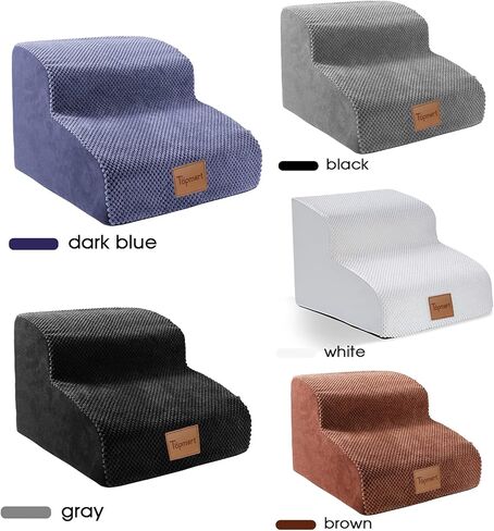 غطاء بديل مقاوم للماء وقابل للغسل لسلالم/درجات الكلاب الإسفنجية من Topmart بطبقتين، 15.7 بوصة طول * 15.7 بوصة عرض * 11.8 بوصة ارتفاع in Kuwait