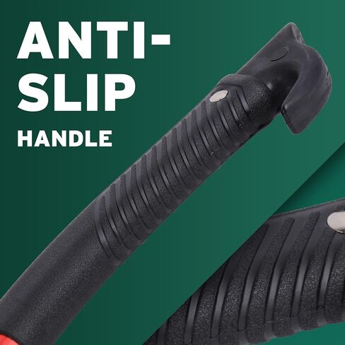 JMOO Hookaroon - Non-Slip Grip Handle with Pointed, Angled Blade - Landscaping Tool for Rotating, Dragging, Stacking Logs - Black/Orange in Kuwait