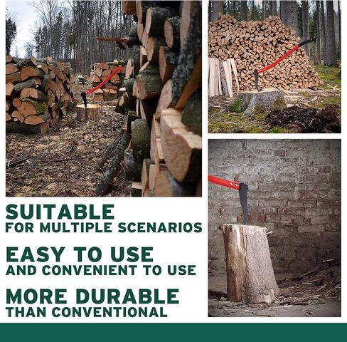 JMOO Hookaroon - Non-Slip Grip Handle with Pointed, Angled Blade - Landscaping Tool for Rotating, Dragging, Stacking Logs - Black/Orange in Kuwait