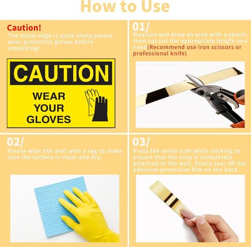 قالب تقليم حائط DiGMiG مقاس 16.4 قدم × 0.4 بوصة، قالب تقليم قابل للتقشير والعصا، مرآة معدنية مرنة ذاتية اللصق مثل اللمسة النهائية للجدار، المرآة، الأثاث، الباب، خزانة الملابس، ديكور المنزل (ذهبي - 16.4 قدم × 0.4 بوصة) in Kuwait