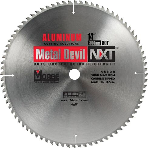 Morse CSM1480NAC Circular Blade for Cutting Aluminum, 14-Inch, 80 Teeth in Kuwait