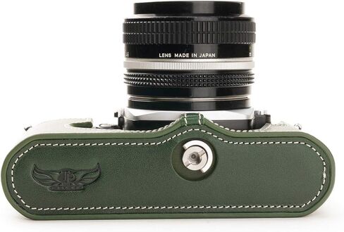 Nikon FM2 Case, BolinUS Handmade Genuine Real Leather Half Camera Case Bag Cover for Nikon FM2 FM FE FM2n FE2 With Hand Strap (Black) in Kuwait