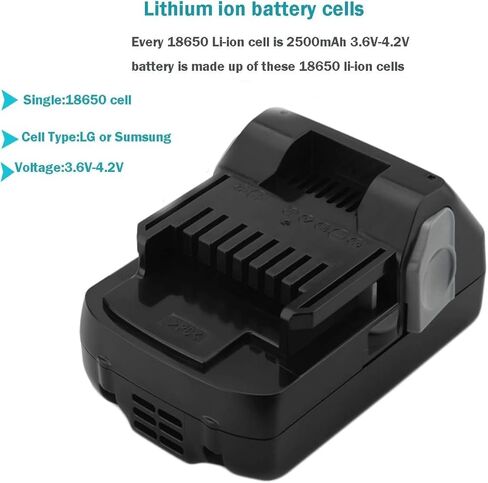 بطارية CREABEST متوافقة مع هيتاشي 330139 18 فولت 2.5 أمبير BSL1815X ليثيوم أيون 339782 BSL1815X BSL1830 BSL1830C BSL1815S 330139 330557 in Kuwait