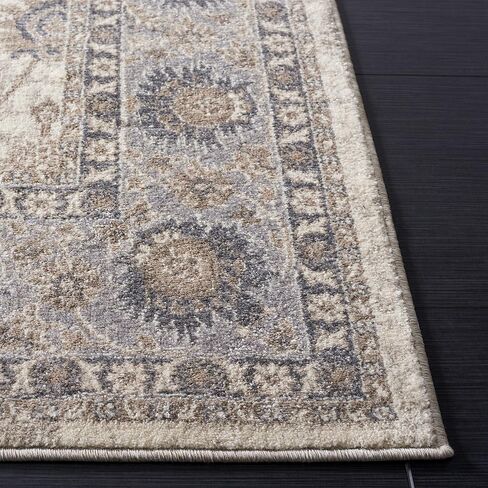 SAFAVIEH Sofia Collection 3' x 5' Light Grey/Beige SOF330B Vintage Oriental Distressed Non-Shedding Living Room Bedroom Accent Rug in Saudi Arabia
