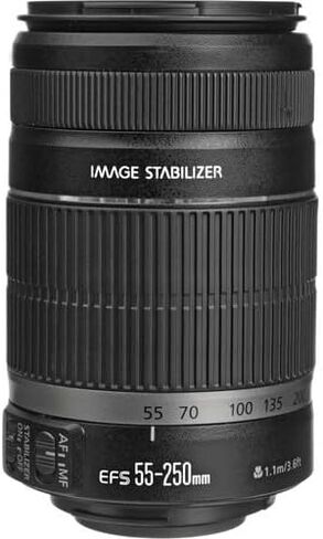عدسة Canon EF-S 55-250mm f/4-5.6 is II (5123B006) + بطاقة ذاكرة سعة 64 جيجابايت + مجموعة مرشح + حقيبة ظهر + قارئ بطاقات + حامل ثلاثي القوائم مرن + محفظة ذاكرة + حافظة للأغطية + طقم تنظيف + حزام يد (متجدد) in Kuwait