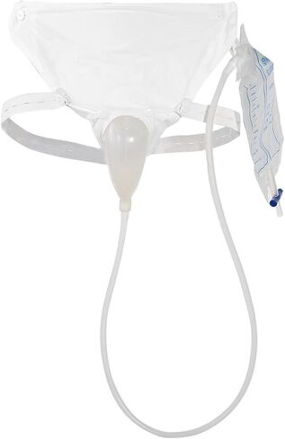 YINUODAY Urinals Collector with 2 Urine Catheter Bags, Portable Silicone Urinal for Men Woman Incontinence Underwear Supplies Wearable Female Urinator for Incontinence Bladder Aid in Kuwait