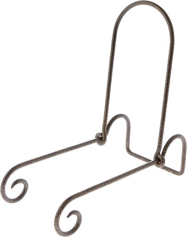 Bard's Adjustable Black Wrought Iron Bowl or Deep Platter Stand, 10" H x 5" W x 8.75" D in Saudi Arabia