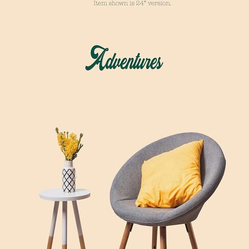 مغامرات كلمة معدنية جدار علامة ديكور المنزل السفر ديكور لهجة المقصورة ديكور الباب شماعات استكشاف المعادن جدار الفن علامة - 3 أحجام / 13 لونا - 14 " - أسود - داخلي في الهواء الطلق هدية صنع في الولايات المتحدة الأمريكية in Kuwait