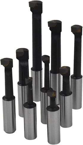 netuera New 1/2 Inch Boring Bar Set C6 9 Pcs Carbide Tipped Bars 1/2 Shank Lathe Tool, 9-pack 1 / 2 Boring Bar in Kuwait