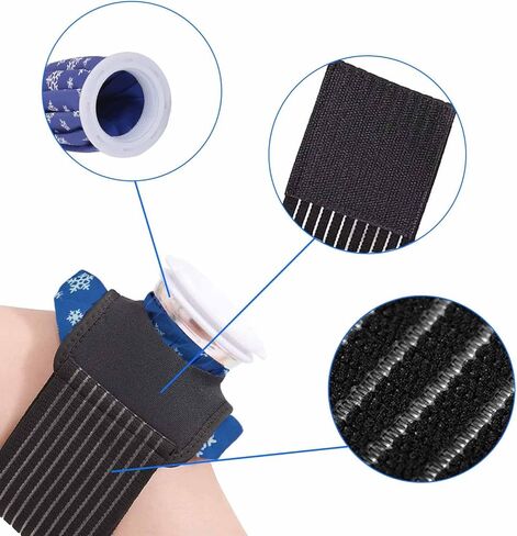 11" Ice Pack for Injuries Reusable with Spray Bottle Nozzle, Ice Bags w/Wrap Around Extension Band, Hot Cold Ice Pack for Sports Injuries, Headaches Hip Shoulder Back Knee Pain Relief in Kuwait