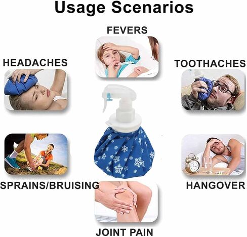 11" Ice Pack for Injuries Reusable with Spray Bottle Nozzle, Ice Bags w/Wrap Around Extension Band, Hot Cold Ice Pack for Sports Injuries, Headaches Hip Shoulder Back Knee Pain Relief in Kuwait