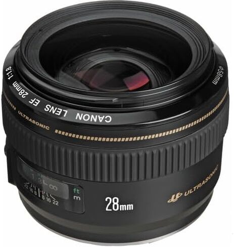 عدسة Canon EF مقاس 28 مم f/1.8 USM (2510A003) + بطاقة ذاكرة سعة 64 جيجابايت + مجموعة مرشح + حقيبة ظهر + قارئ بطاقات + حامل ثلاثي القوائم مرن + محفظة ذاكرة + حافظة للأغطية + طقم تنظيف + حزام يد (متجدد) in Saudi Arabia