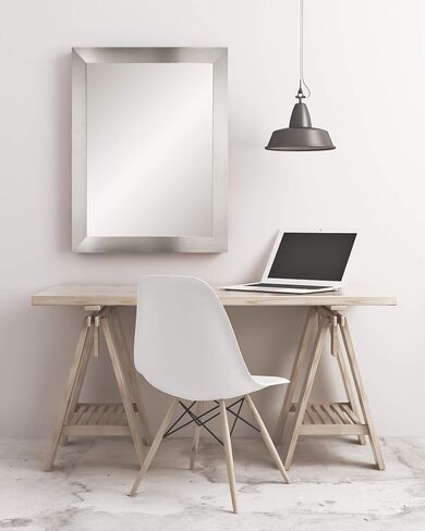 BrandtWorks, LLC BM003S Brandtworks Wall Mirror, 22" X 32", pure White,22" X 32" in Saudi Arabia