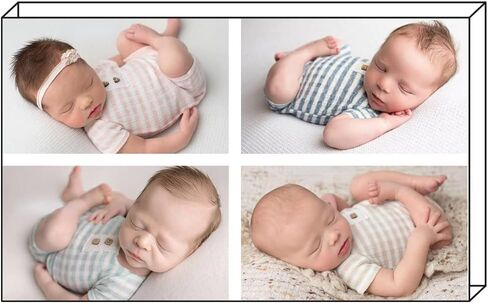 ملابس لطيفة لحديثي الولادة للتصوير الفوتوغرافي رومبير للأطفال الأولاد والبنات لالتقاط الصور الفوتوغرافية للرضع مجموعة ملابس محبوكة لالتقاط الصور in Kuwait