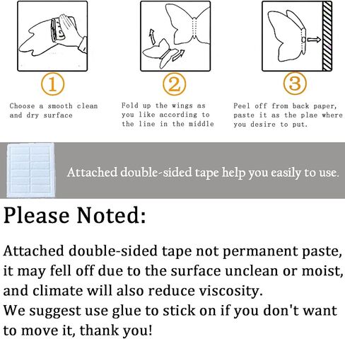 3D Butterfly Decoration 60Pcs Wall Decal, Birthday Cake Party Decor 5 Style Sticker Art Craft, Kid Nursery Classroom Wedding Baby Shower Girl Bedroom Home Room Office Gift Decorative (Rose Gold) in Kuwait