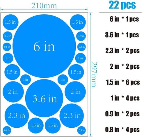 مجموعة ملصقات ديكور فنية بنقاط ملونة | 12 ورقة|ملصقات حائط جمالية من الفينيل للأطفال والبنات في غرفة نومهم وتزيين الفصل الدراسي المنزلي، ملصقات ملونة ذاتية اللصق وقابلة للتقشير واللصق. in Kuwait