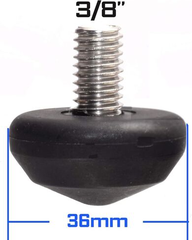Leofoto LS-28 مجموعة من 3 36 مم القطر العالمي 3/8 "المطاط ترايبود أقدام موصلات الفولاذ المقاوم للصدأ عدم الانزلاق ل LS-283CM in Saudi Arabia