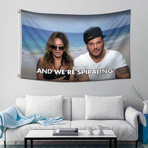 Snooki and Jwoww Flag 3x5 Feet Funny Tapestry For Bedroom Living Room College Dorm Wall Decor in Kuwait