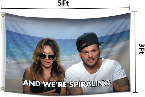 Snooki and Jwoww Flag 3x5 Feet Funny Tapestry For Bedroom Living Room College Dorm Wall Decor in Kuwait