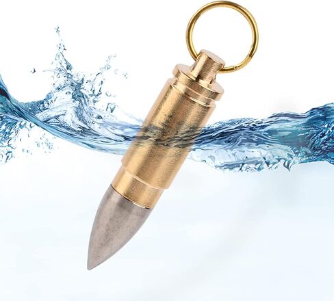 NHDT SW809 سلسلة مفاتيح حامل حبوب دواء محمولة، علبة من التيتانيوم والنحاس مضادة للماء حافظة للمحفظة أو الجيب أو قلادة، حافظة صغيرة EDC للسفر في الهواء الطلق. in Kuwait