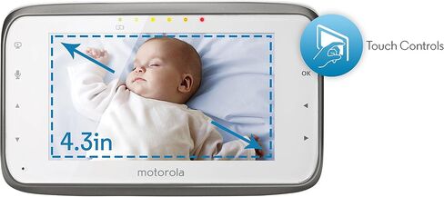 جهاز مراقبة الأطفال Motorola MBP854CONNECT ثنائي الوضع مع شاشة مراقبة الوالدين LCD مقاس 4.3 بوصة وعرض الإنترنت عبر Wi-Fi، بدقة 720 بكسل in Saudi Arabia