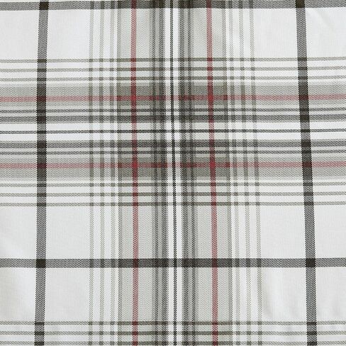 Eddie Bauer Home Valance معالجة نافذة أنيقة وخفيفة الوزن وعازلة مع عروة علوية، يمكن غسلها في الغسالة، عناية سهلة، 50 × 20، منقوشة على شكل Edgewood in Saudi Arabia