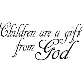 ملصقات جدارية منحوتة من الفينيل بحروف منفصلة لغرفة الاطفال من تشيلدرن ار ايه جيفت فروم غاد، ملصقات حروف فنية لتزيين غرفة الاطفال in Kuwait