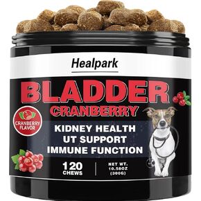 التوت البري للكلاب علاج التهاب المسالك البولية - ملحق صحة المسالك البولية والمثانة والكلى. مع Astragalus، D-Mannose، يدعم سلس البول، والتهابات المثانة والحصوات، ومشاكل الجهاز الهضمي، 120 مضغًا in Kuwait