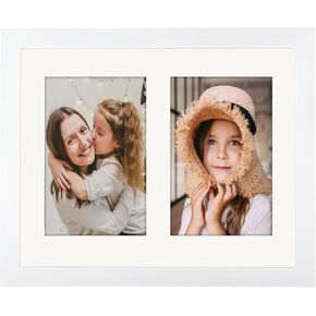 إطار صورة خشبي من ORIVAN مقاس 8x10، شاشة سوداء مقاس 4x6، صور مزدوجة بتنسيقات أفقية ورأسية in Kuwait