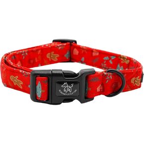 طوق كلب أنيق بذيل صغير لعيد الميلاد، طوق أخضر للحيوانات الأليفة، أطواق كلب منقوشة متينة، هدية للعطلات للفتيات أو الصبيان، طوق كلب قابل للتعديل لجرو X-Small in Kuwait