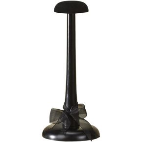 حامل قبعة خشبي صغير أسود مع توب قطيفة in Kuwait