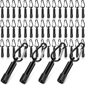 Cunno 49 Pack Mini Keychain Flashlights Bulk Small LED Flashlights Bulk with Buckle for Camping Hiking Outdoor