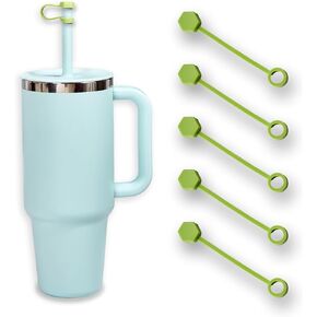 For Hydro Flask Tumbler Straw Lid, 5PCS Straw Cover for Hydro Flask Water Bottles, Silicone Straw Cap for Hydro Flask Cups, Silicone Accessories for Hydro Flask Tumbler 32Oz 40Oz