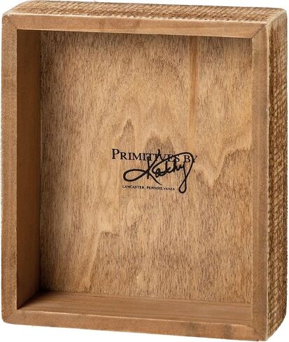 Primitives by Kathy 109173 Wooden Box Sign (Lamb Wreath) in Saudi Arabia