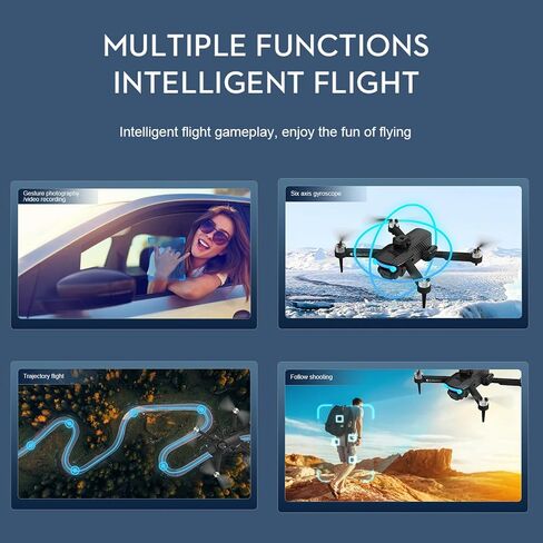 طائرة بدون طيار GoolRC مع كاميرا للبالغين، كاميرا 8K HD EIS مضادة للاهتزاز FPV بدون طيار، طائرة RC كوادكوبتر مع محرك بدون فرشاة، تجنب العوائق، اتبعني، التدفق البصري، وضع مقطوعة الرأس، تثبيت الارتفاع وبطاريتين in Saudi Arabia