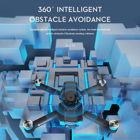 طائرة بدون طيار GoolRC مع كاميرا للبالغين، كاميرا 8K HD EIS مضادة للاهتزاز FPV بدون طيار، طائرة RC كوادكوبتر مع محرك بدون فرشاة، تجنب العوائق، اتبعني، التدفق البصري، وضع مقطوعة الرأس، تثبيت الارتفاع وبطاريتين in Saudi Arabia