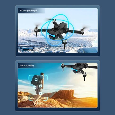 طائرة بدون طيار GoolRC مع كاميرا للبالغين، كاميرا 8K HD EIS مضادة للاهتزاز FPV بدون طيار، طائرة RC كوادكوبتر مع محرك بدون فرشاة، تجنب العوائق، اتبعني، التدفق البصري، وضع مقطوعة الرأس، تثبيت الارتفاع وبطاريتين in Saudi Arabia