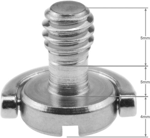 برغي حلقة على شكل حرف D من نوتريك CS-005 (D12mmxH14mm) مع الفولاذ المقاوم للصدأ لكاميرا DSLR وثلاثي القوائم ، مونوبود (عبوة من 2) in Kuwait