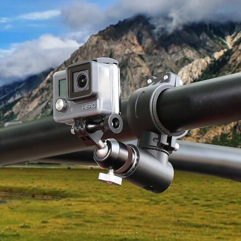 حامل كاميرا BESTAOO UTV ATV متوافق مع GoPro لشريط لف 1.75 بوصة - 2 بوصة، حامل كاميرا ألومنيوم يدور 360 درجة لجميع موديلات GoPro، مثل Hero 9، 8,7,5 4، GoPro Max، Insta360 إلخ in Kuwait