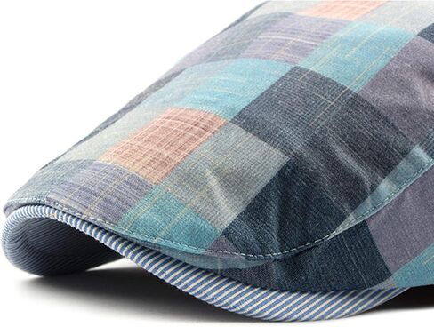 قبعة جولف رجالي من KADBLE مخططة ملونة قابلة للتعديل ومسطحة ورفيعة للصيف in Kuwait