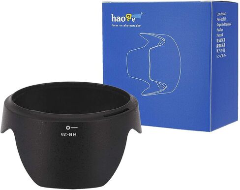 غطاء عدسة Haoge Bayonet متوافق مع Nikon Nikkor AF 24-85mm f/2.8-4D IF و AF-S 24-120mm f/3.5-5.6G ED VR Lens Replacement Nikon HB-25 in Saudi Arabia