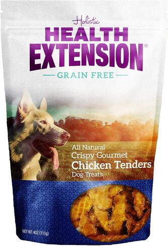 Health Extension Dry Dog Treat, Grain-Free, Adult Dog and Puppy Training Treat, Include Natural Crispy Gourmet with Chicken Tenders (4 Oz / 113 g) in Saudi Arabia