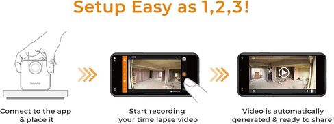 Brinno TLC120A-BK Wi-Fi HDR 720p Time Lapse Camera, support only iOS app control, IPX4 Splash Proof and Weather Resistance in Kuwait