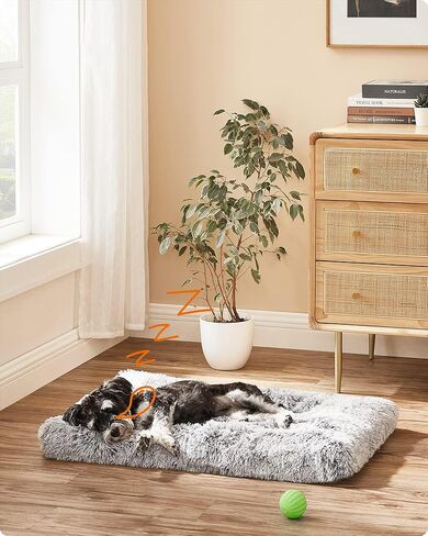 سرير الكلاب KEALIANA مقاس 29 بوصة × 2 بوصة × 19 بوصة لسلالات الكلاب الكبيرة والضخمة والمتوسطة والصغيرة، سرير كبير لتقويم العظام مع غطاء قابل للإزالة وقابل للغسل، وبساط سرير للحيوانات الأليفة من إسفنج قفص البيض in Kuwait