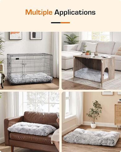 سرير الكلاب KEALIANA مقاس 29 بوصة × 2 بوصة × 19 بوصة لسلالات الكلاب الكبيرة والضخمة والمتوسطة والصغيرة، سرير كبير لتقويم العظام مع غطاء قابل للإزالة وقابل للغسل، وبساط سرير للحيوانات الأليفة من إسفنج قفص البيض in Kuwait